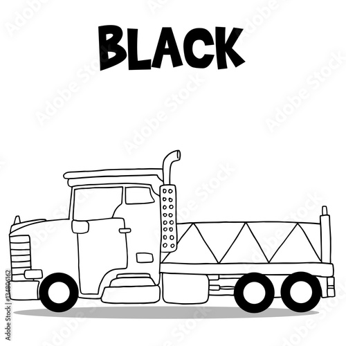 Collection of truck hand draw