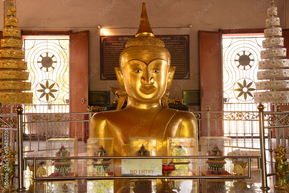 Fototapeta premium Phra phud in Wat Phra Thong Temple at Phuket, Thailand