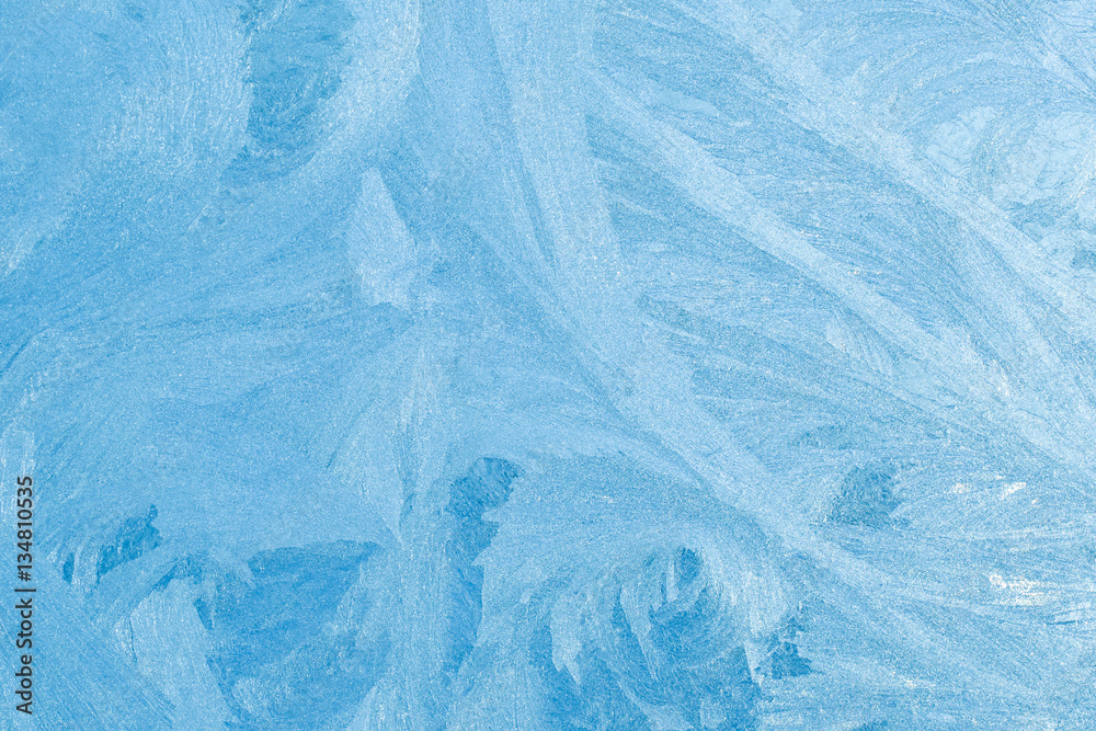 Obraz premium Ice patterns on glass