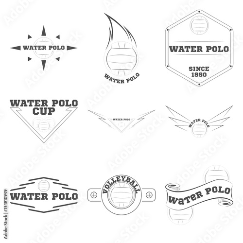 Water polo logo for the team and the cup