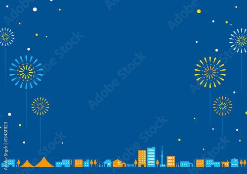 街の風景　夏の夜 