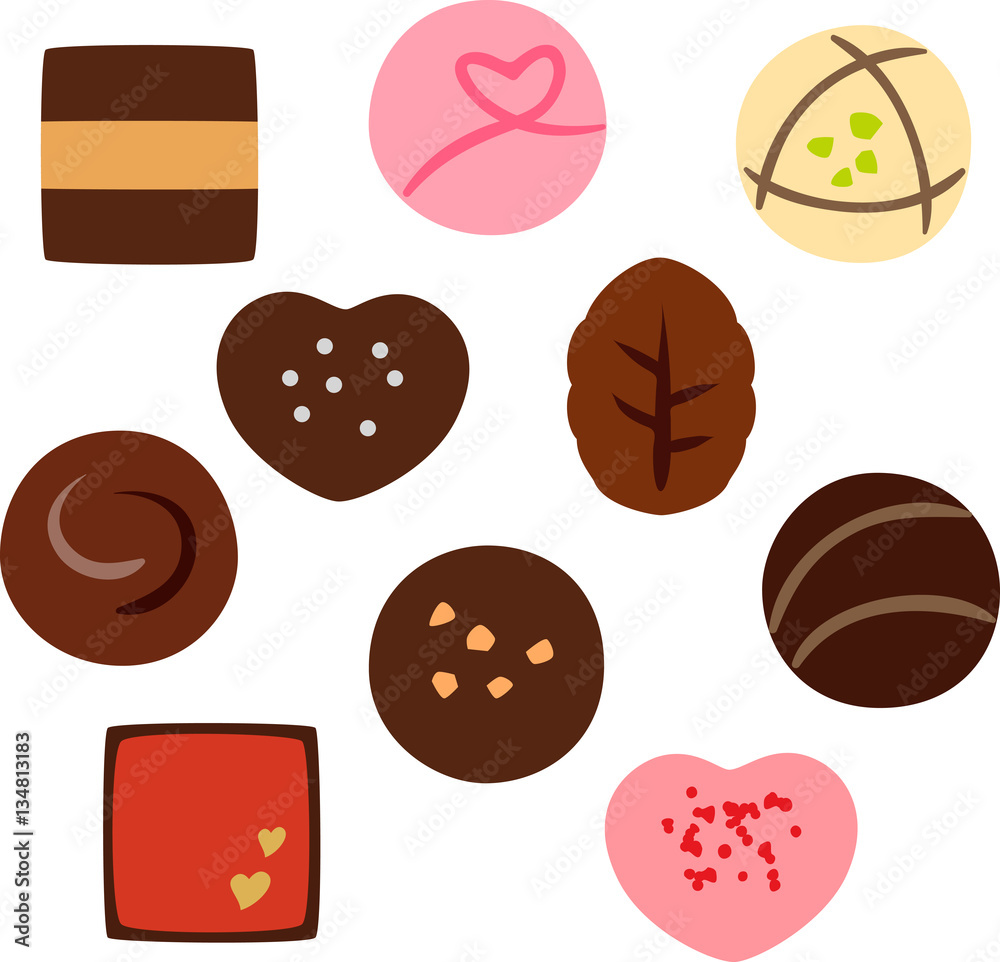 Fototapeta premium たくさんのチョコレート