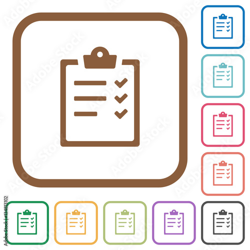Task list simple icons