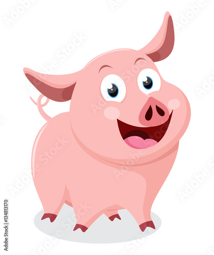 Cute pig cartoon