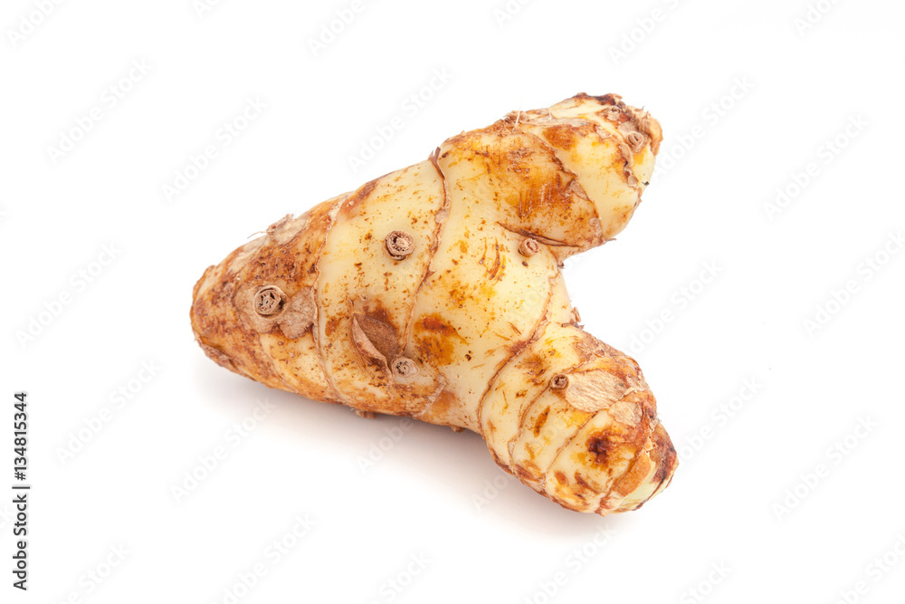 Galanga on white background isolated