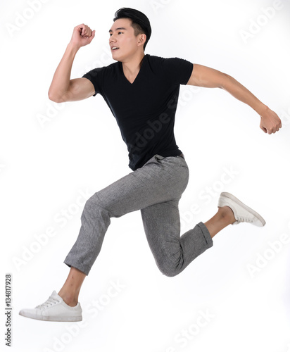 young man jump