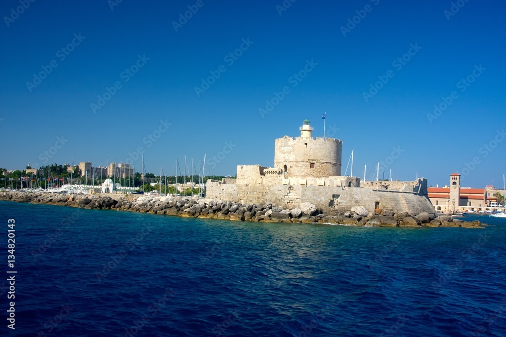 Fort Saint-Nicolas, île de Rhodes, Grèce.