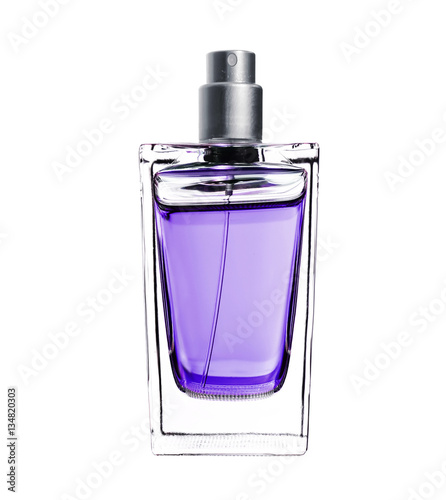 men's perfume in beautiful bottle isolated on white