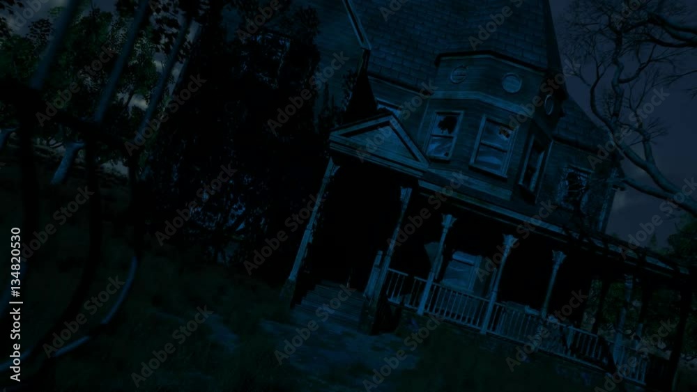 Haunted House Tracking Shot Animation