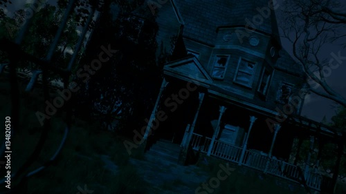 Haunted House Tracking Shot Animation