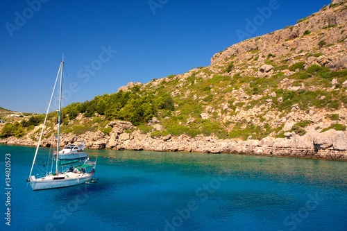 Baie Anthony Quinn, île de Rhodes, Grèce.
