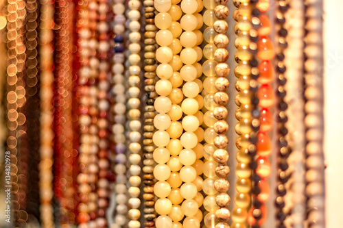 closeup on beads