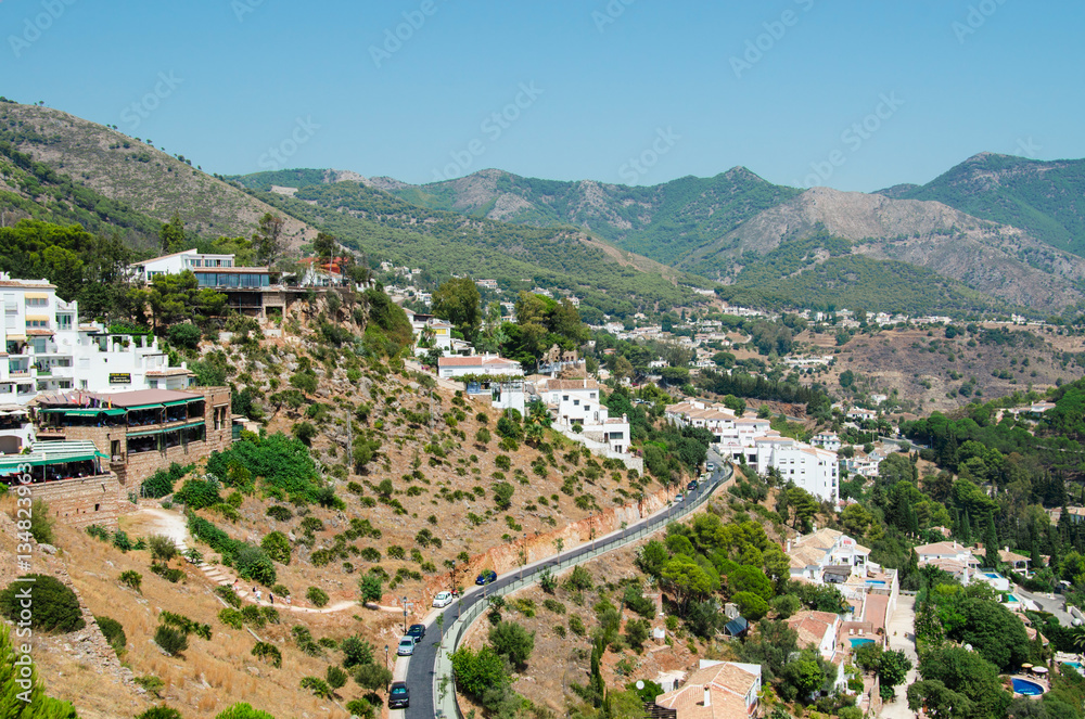 The surroundings of Mijas town in Andalusia, southern Spain, provence Malaga, Costa del Sol