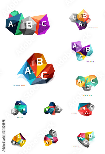 ABC infographics vector