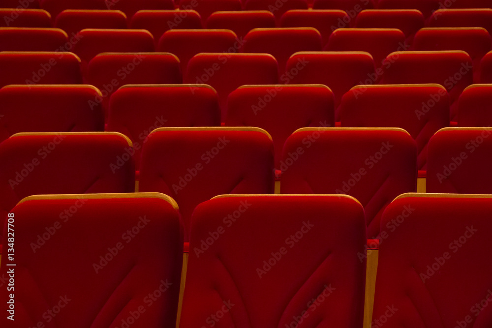 Obraz premium Empty rows in cinema