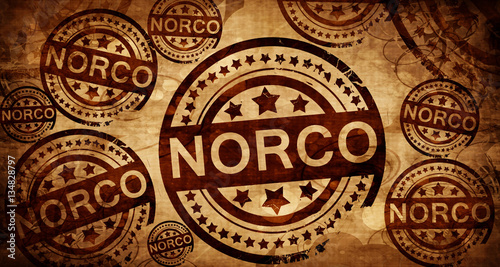 norco, vintage stamp on paper background