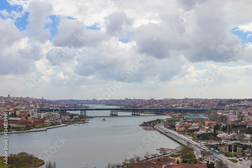 Golden Horn from Eyup, view from Pierre Loti cafe in Istanbul ci