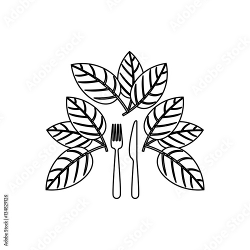 Healthy food restaurant icon vector illustration graphic design