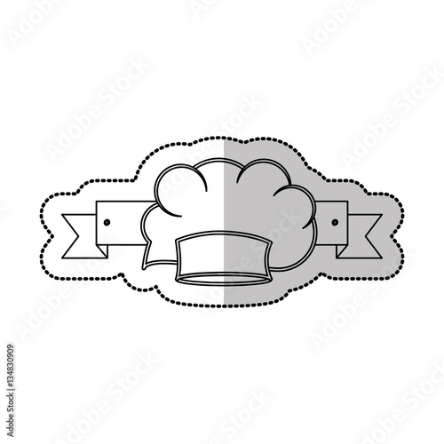 Chef hat symbol icon vector illustration graphic design