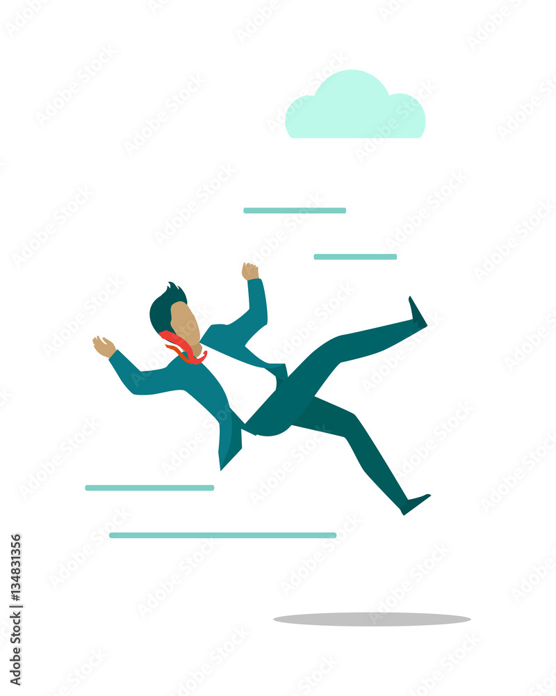 Stormy Weather or Barriers in Business Concept 