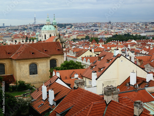 The view from the observation deck of the magnificent Prague
