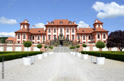Architecture from Troja chateau and blue sky