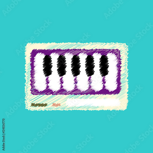flat vector icon design collection musical instrument