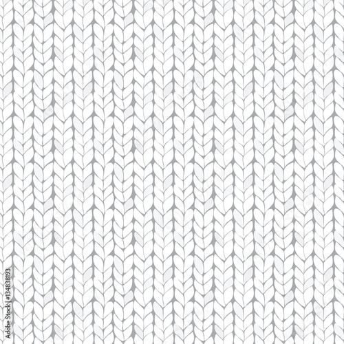 White knitted seamless texture.