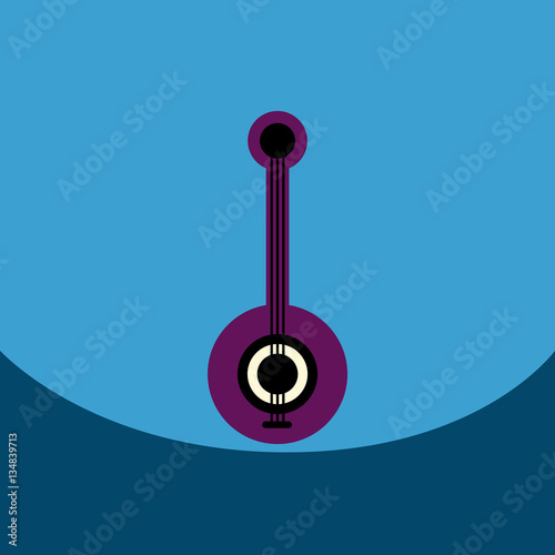 flat vector icon design collection musical instrument