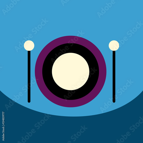 flat vector icon design collection musical instrument