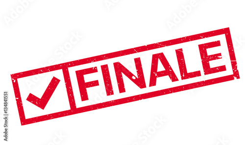 Finale rubber stamp. Grunge design with dust scratches. Effects can be easily removed for a clean, crisp look. Color is easily changed.
