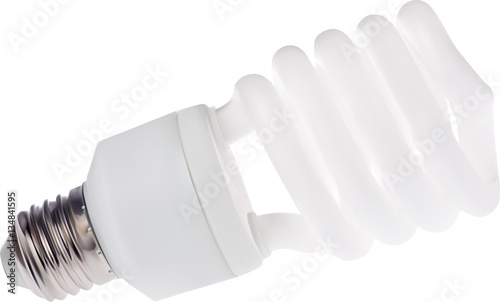 isolated fluorescent lamp illustration