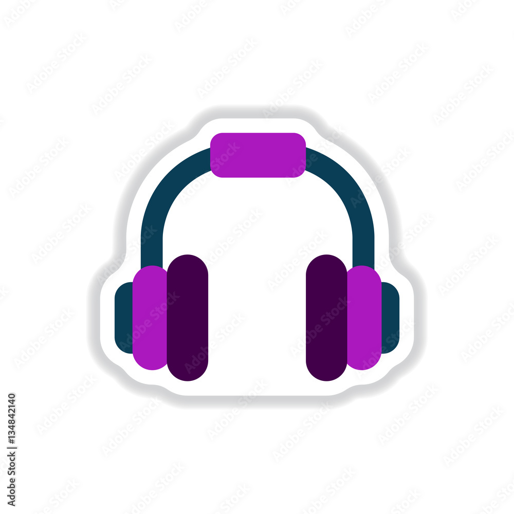 color label design earphones of music headphones color label design earphones of music headphones