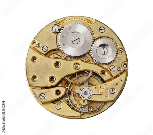 Detail of the watchwork mechanism