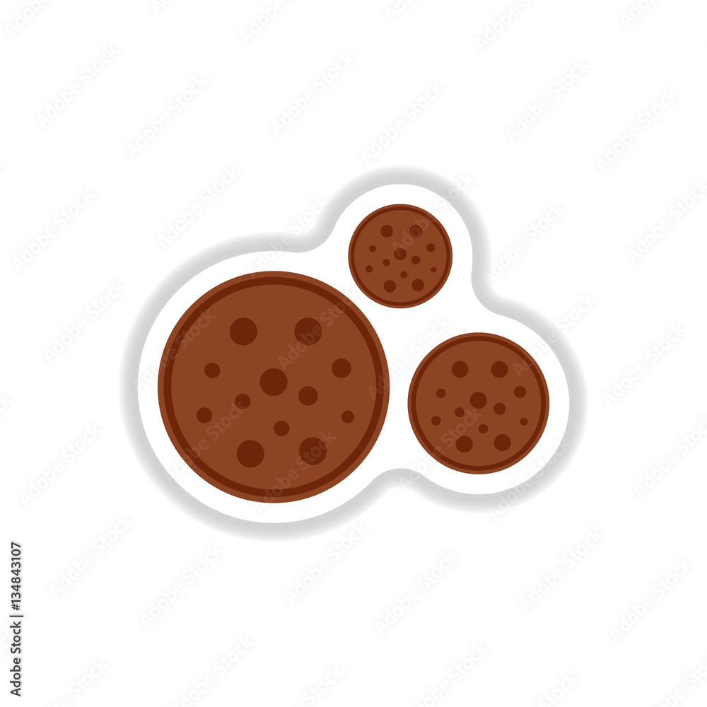 Label icon on design sticker collection bonbon candy Label icon on design sticker collection bonbon candy