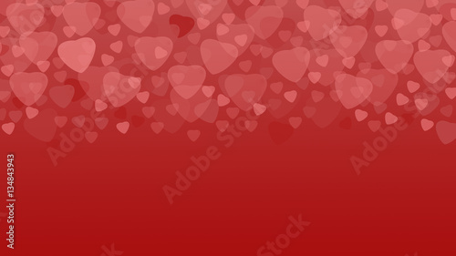 Hearts on background