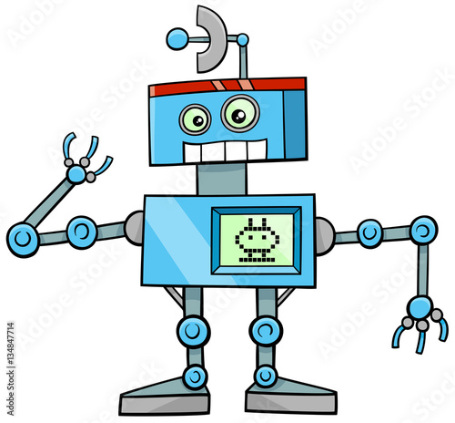 robot cartoon character