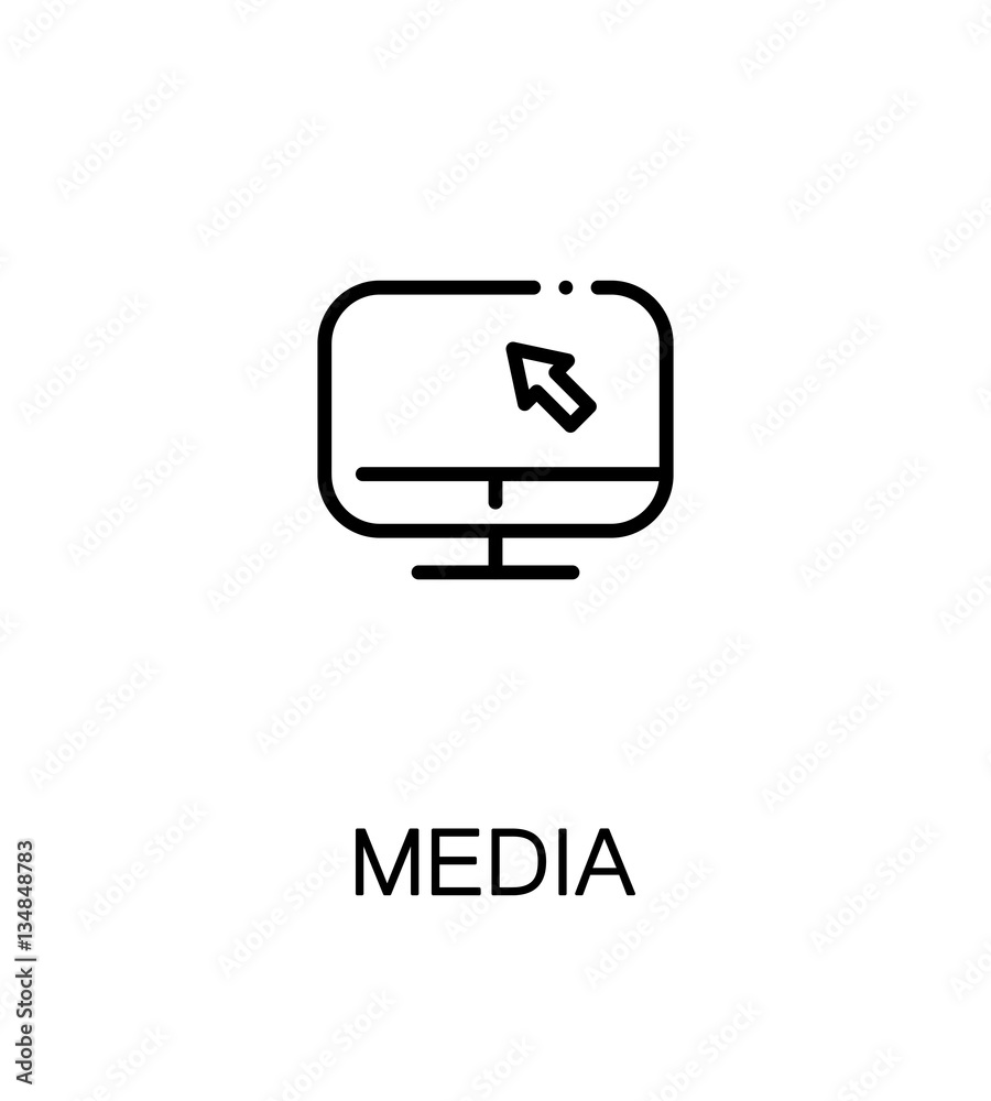 Mass media icon. Mass media icon.