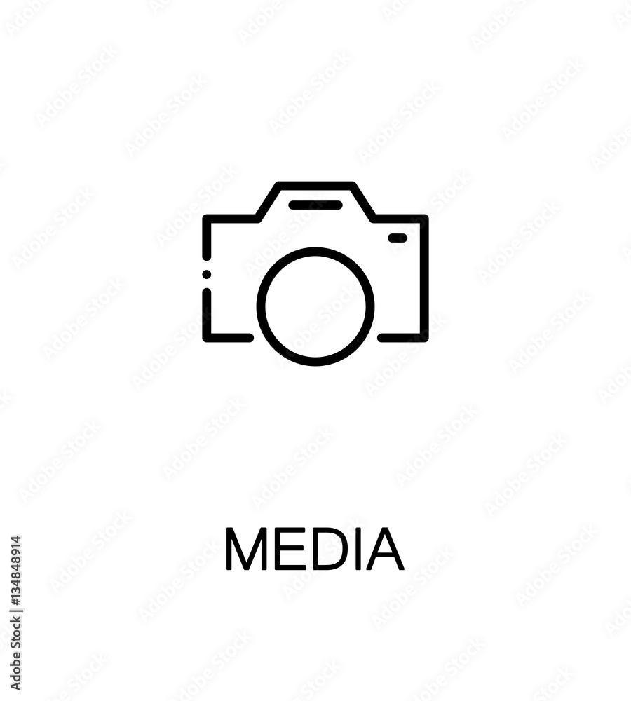 Mass media icon. Mass media icon.