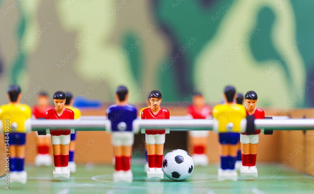 foosball table soccer . football players sport teame