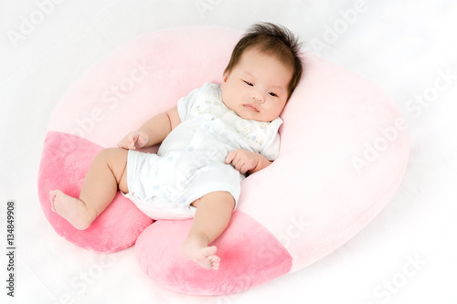 Portrait of adorable baby girl.