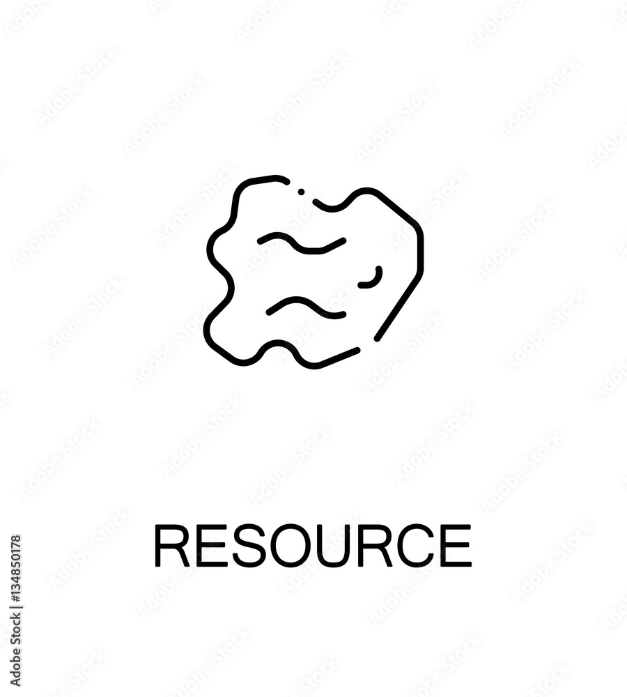 Resourse flat icon. Resourse flat icon.