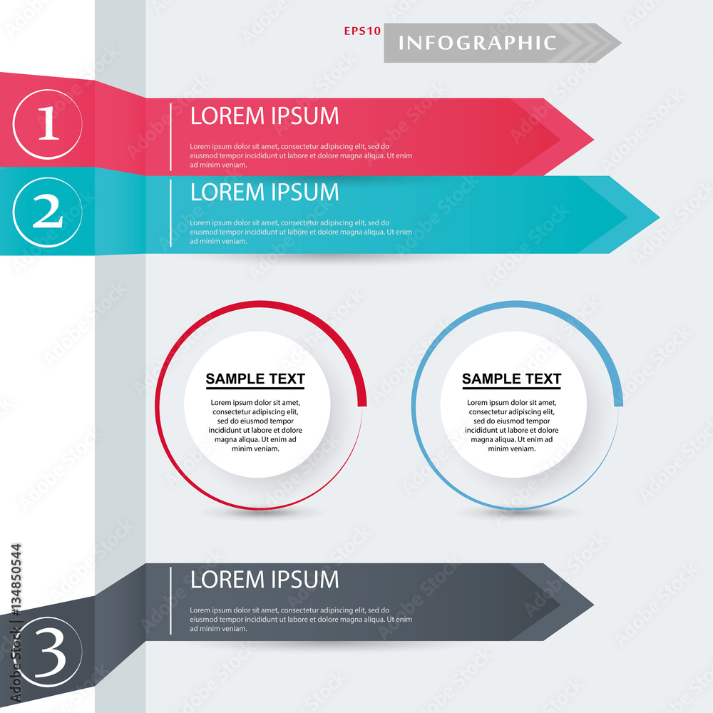 Infographic for arrows Infographic for arrows