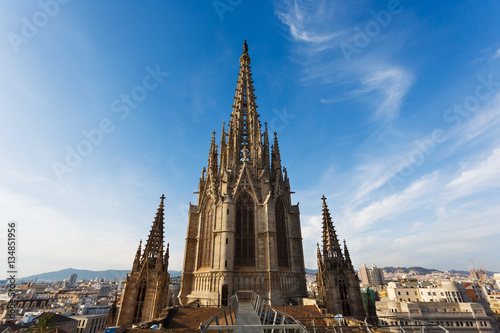 Towers of Gothic Church, Barcelona
