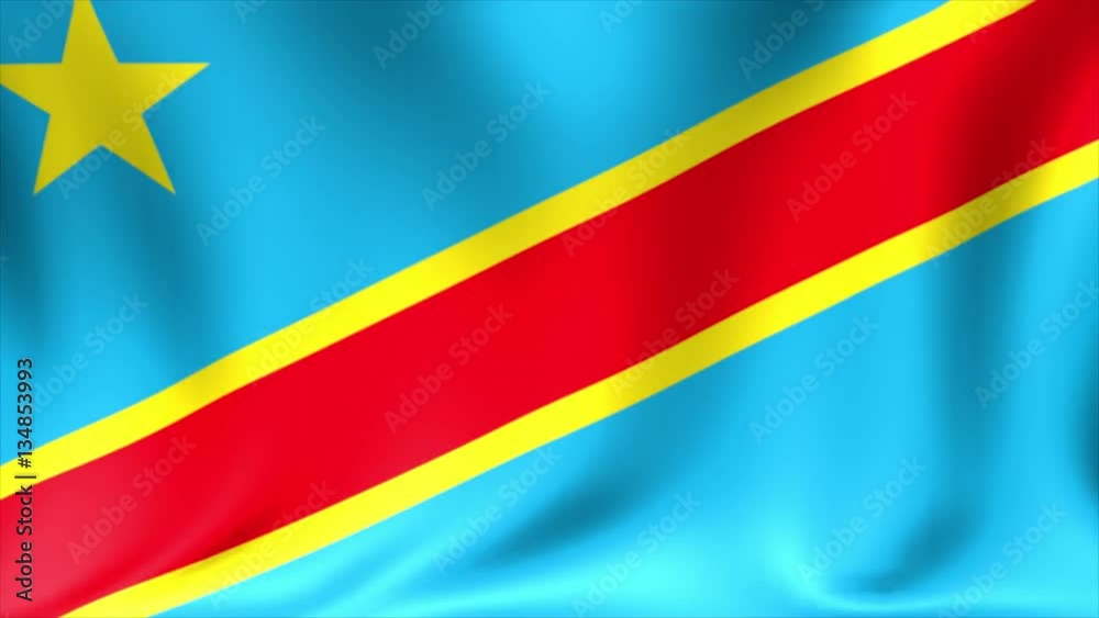 Democratic Republic of Congo Flag. Background Seamless Looping Animation. 4K HD Video. Democratic Republic of Congo Flag. Background Seamless Looping Animation. 4K HD Video.