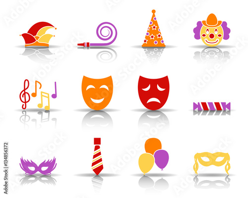 Karneval Iconset (Schatten)