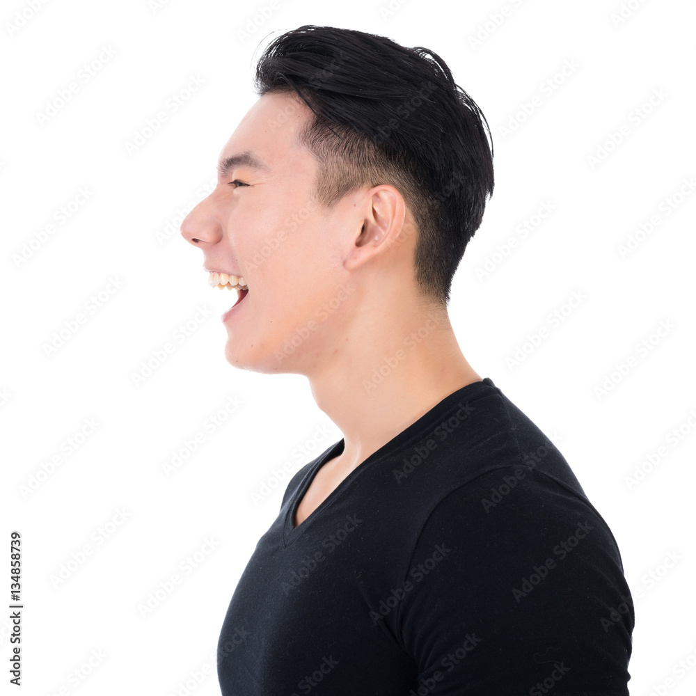 smiling Asian young man smiling Asian young man
