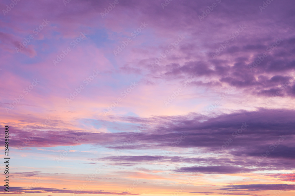Beautiful colors sunset clouds