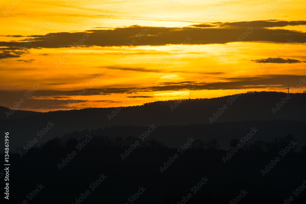 Goldene Stunde am Himmel von Northeim Goldene Stunde am Himmel von Northeim