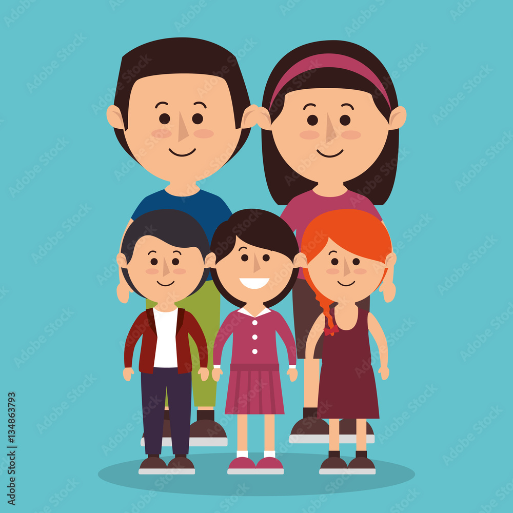 cute family members group vector illustration design cute family members group vector illustration design